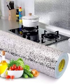 2 Rolls - Aluminum Kitchen Foil Stickers Wallpaper 60x200cm