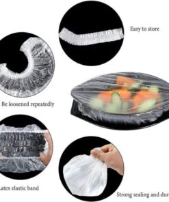 100 Pcs High Quality Elastic Food Storage Reusable Bowl Covers ( 221 )