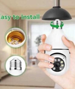 360° Wifi Camera E27 Bulb Night Vision Two Way Audio