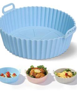 Pack of 2 Silicone Air Fryers Tray Reusable