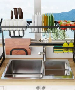 Kitchen sink Dish Drying Rack Stainless Steel