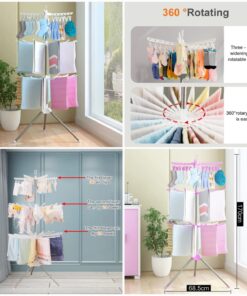 Laundry clothes drying rack