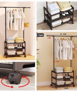 3 layer attachable coat rack