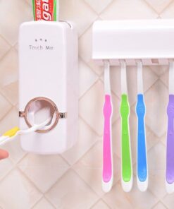 Toothpaste Dispenser & Brush Holder Set