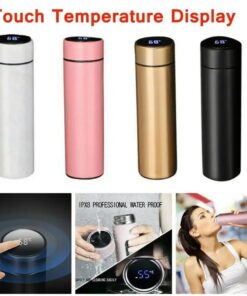 Thermos Bottle Stainless Steel Thermal Mug Smart LED Display Temperature Cooler with Tea Filter Tumbler Vacuum Flasks Waterproof
