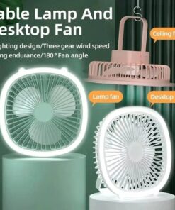 Desktop Lamp Fill Light Fan Household USB  Rechargeable Wall-Mounted Electric Fan The Perfect Summer Cooling Fan