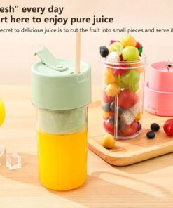 Mason Portable Mini Juicer Blender With Straw Cup