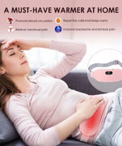 Portable Menstrual Heating Pad Warm Palace Waist Belt Period Cramp Massager Menstrual Heating Pad Dysmenorrhea Relieving Belt