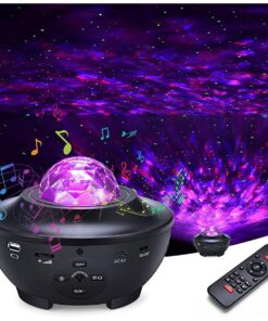 Starry Projector Galaxy Night Light with Ocean Wave Music Speaker Nebula Cloud Ceiling Lamp