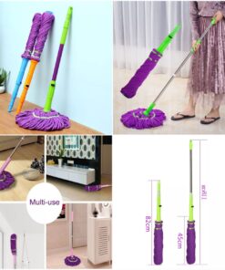 Foldable telescope twister mop