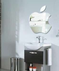 Apple Shape Mirror Wall Sticker