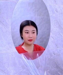 Acrylic Oval Mirror Wall Sticker