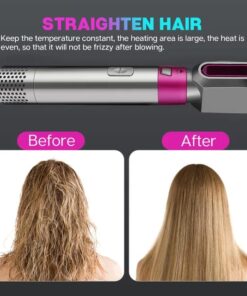 5 in 1 Hot Air Styler Hair Straightener,Dryer Comb Multifunctional Styling Tool for Curly Hair Machine for Straightening