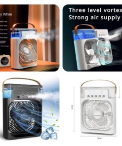 Portable Mini Air Cooler USB Powered With Humidifier Fan (Big Size)