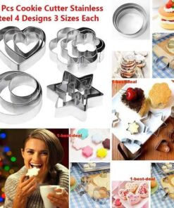 10 Pcs Cookie Cutter Stainless Steel Set