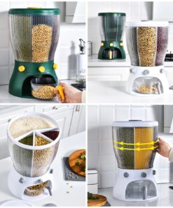 New Rice Dispenser 10 KG Capacity 4 Partitions