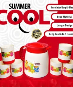 Six glasses and one jug, packaged in a box