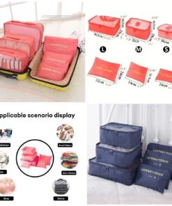 6 Pcs Travel Organizer
