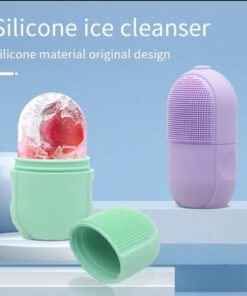 Ice Face Roller Eye Ice Leak-Proof Silicone Cube V-Shaped Design Facial Cooling Massager Lifting Cup Mold