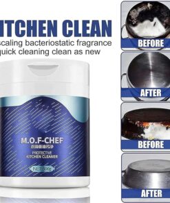 Mof Chef Cleaner Powder,M.O.F-CHEF Protective Kitchen Cleaner,Mof Chef Cleaning Powder