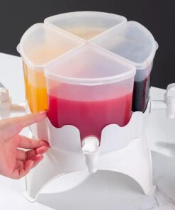 Rotateable large capacity beverage 4 in 1 drink dispenser SD