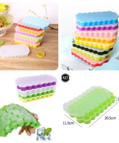 Silicone honey ice cube tray with lid SK