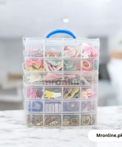 6 Layer Plastic Multipurpose Plastic Compartment Storage Box