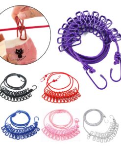 Elastic clothline rope