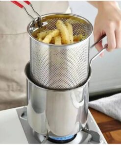 Stainless steel deep fryer pot