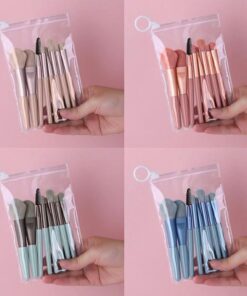 Pouch makeup Brush 08  Piece set