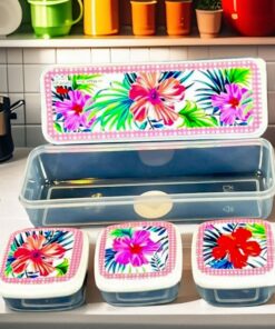 4 in 1 Set Of 4 Magic Fridge Box, Food Storage Container with Lid for Refrigerator, Multipurpose Food Fridge Keeper, Food Storage Box