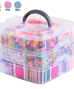3 layerPlastic Multipurpose Jewelry Organizer Storage Box - Transparent
