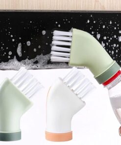 Creative Multi-use Cleaning Brush Can Be Connected To Mineral Water Bottle Dry-wet Dual-use Cleaning Brush