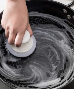 Mini palm Bursh Cleaning  Scourer with handle