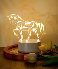 Night Light 3D Illusion Lamp USB Powered LED Signs Decoration for Bedroom