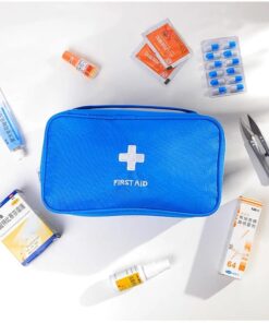 First Aid Bag Survival Medicine Travel Rescue BagPortable Medium Empty Package Organizer Multi-Layer First Aid Kit Pouch