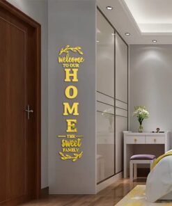 3D Acrylic English Letter Family Wall Sticker - Self-Adhesive DIY Mirror for Home Decor