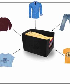 Shirt Stacker/Cloth Storage/Foldable Wardrobe/closet Organizer/cloth organiser With Handle For T-shirts Shirts & Clothes…