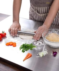 Upgrade your kitchen with our Stainless Steel Cutting Board! Durable, hygienic, and easy to clean—perfect for all your chopping needs. A must-have for any chef! Size 41x33Cm