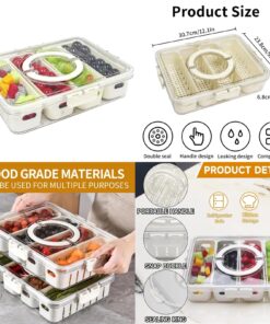 4 grid box with drainer with lid