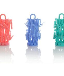 Plastic Foldable Undergarments Hanging Dryer Clothes Clips Hanger Drying Rack