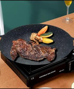 Multi griddee pan inoble coating