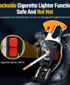 Mini COB Work Lights LED Flashlight Keychain Outdoor Camping Fishing Climbing Multifunction Portable Magnetic Torch USB Charging