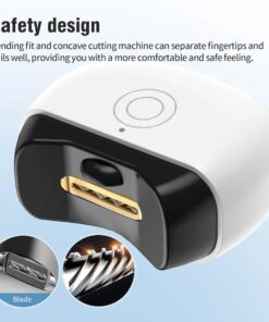 Electric nail clippers, low noise, anti-pinch automatic nail clippers, adult manicure and nail grinder, two-in-one baby electric nail grinder, low speed and high speed, two gears adjustable