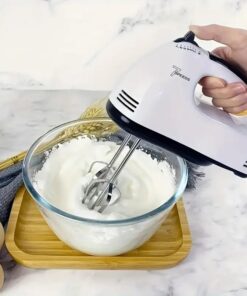 Powerful 7-Speed Handheld Electric Mixer for Effortless Baking and Cooking - Perfect for Whipping Cream, Mixing