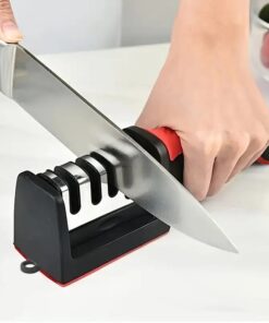 Professional  Knife Sharpener - Tungsten Steel, Diamond & Ceramic Sharpening Stones for Kitchen Knives