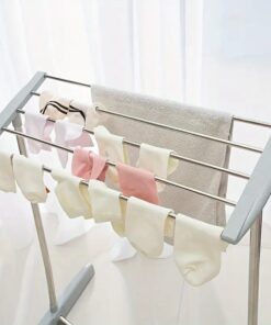 Stainless Steel Mobile Towel Stand& Hanger Pool Towel Rack - Freestanding, French Country Style for Beach, Swimming Pool, Gym & Spa Storage