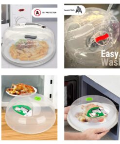 Microwave Splatter plastic  Cover, Microwave Cover for Food, Large Microwave Plate Cover Guard Lid
