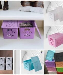 3 Pcs Smiley Basket with Cap