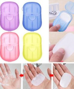 Travel Soap Outdoor Portable Paper Sheets  Mini Portable Travel Soap Paper Sheets Disposable hand washing Soap paper
